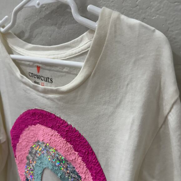 Crewcuts Rainbow Flippy Sequins Long Sleeve Shirt - Picture 2 of 6
